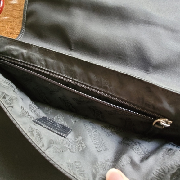 Salvatore Ferragamo Men's Leather Nylon Messenger Bag - Picture 12 of 16